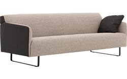 Goossens excellent zitbank montreal grijs leer - 8210354-02