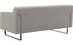 Goossens excellent zitbank montreal grijs stof - 8210373-02