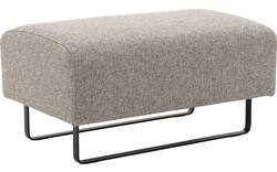 Goossens hocker montreal grijs stof - 8210389-03