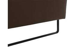 Goossens hocker montreal grijs leer - 8210393-02