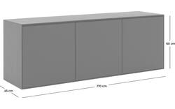 Goossens excellent dressoir vic zwart eiken - 8210396-01