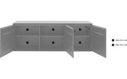 Goossens excellent dressoir vic zwart eiken - 8210396-01