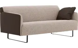 Goossens excellent zitbank montreal bruin leer - 8210399-02