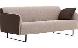 Goossens excellent zitbank montreal bruin leer - 8210400-02