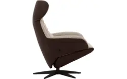 Goossens excellent relaxstoel avec bruin leer - 8210411-02