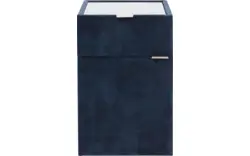 Goossens nachtkastje briljant luxe blauw stof - 8210437-02