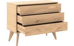 Goossens ladekast cosima wit eiken - 8210482-03