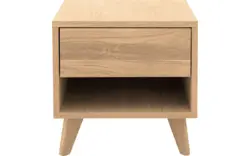 Goossens nachtkastje cosima wit eiken - 8210488-02