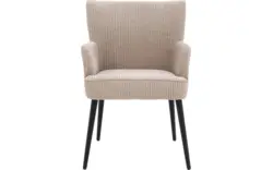 Goossens eetkamerstoel rob beige stof - 8210499-02