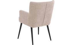 Goossens eetkamerstoel rob beige stof - 8210499-03