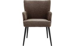 Goossens eetkamerstoel rob bruin stof - 8210500-01