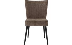 Goossens eetkamerstoel rob bruin stof - 8210507-02
