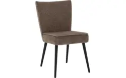 Goossens eetkamerstoel rob bruin stof - 8210507-02
