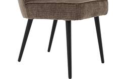 Goossens eetkamerstoel rob bruin stof - 8210507-02