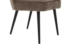 Goossens eetkamerstoel rob bruin stof - 8210507-02