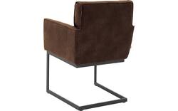Goossens excellent eetkamerstoel tom bruin leer - 8210514-01
