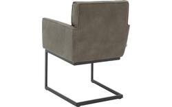 Goossens excellent eetkamerstoel tom grijs leer - 8210515-02