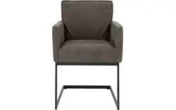 Goossens excellent eetkamerstoel tom grijs leer - 8210515-01