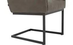 Goossens excellent eetkamerstoel tom grijs leer - 8210515-01