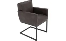 Goossens excellent eetkamerstoel tom bruin leer - 8210518-01