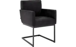 Leder buffalo superzwart