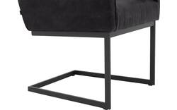 Goossens excellent eetkamerstoel tom zwart leer - 8210519-01
