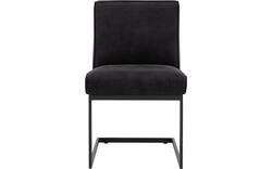 Goossens excellent eetkamerstoel tom zwart leer - 8210524-02