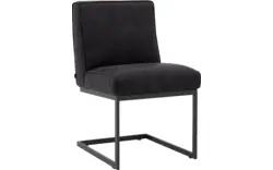 Goossens excellent eetkamerstoel tom zwart leer - 8210524-02