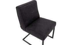 Goossens excellent eetkamerstoel tom zwart leer - 8210524-02
