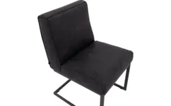 Goossens excellent eetkamerstoel tom zwart leer - 8210524-02