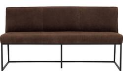 Goossens excellent eetkamerbank tom bruin leer - 8210536-02