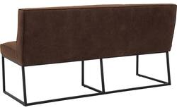 Goossens excellent eetkamerbank tom bruin leer - 8210536-03