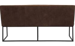 Goossens excellent eetkamerbank tom bruin leer - 8210536-02