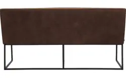 Goossens excellent eetkamerbank tom bruin leer - 8210536-02