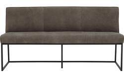 Goossens excellent eetkamerbank tom grijs leer - 8210537-02