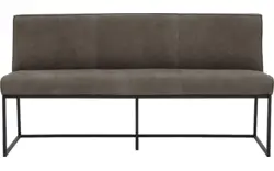 Goossens excellent eetkamerbank tom grijs leer - 8210537-02