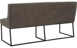 Goossens excellent eetkamerbank tom grijs leer - 8210537-02