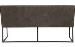 Goossens excellent eetkamerbank tom grijs leer - 8210537-02