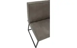 Goossens excellent eetkamerbank tom grijs leer - 8210537-02