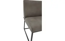 Goossens excellent eetkamerbank tom grijs leer - 8210537-02