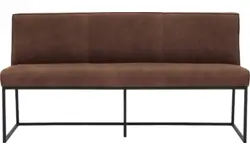 Goossens excellent eetkamerbank tom bruin leer - 8210538-02