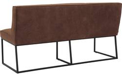Goossens excellent eetkamerbank tom bruin leer - 8210538-02