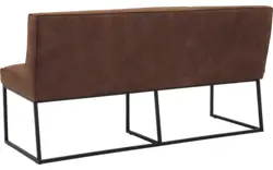 Goossens excellent eetkamerbank tom bruin leer - 8210538-02