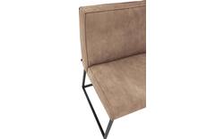 Goossens excellent eetkamerbank tom bruin leer - 8210541-02