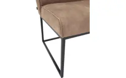 Goossens excellent eetkamerbank tom bruin leer - 8210541-02