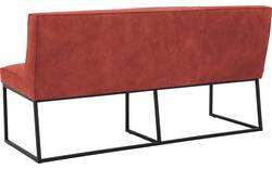Goossens excellent eetkamerbank tom rood leer - 8210542-03