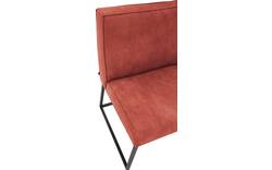 Goossens excellent eetkamerbank tom rood leer - 8210542-02