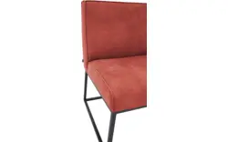Goossens excellent eetkamerbank tom rood leer - 8210542-02