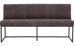Goossens excellent eetkamerbank tom bruin leer - 8210543-02