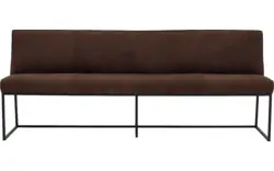 Goossens excellent eetkamerbank tom bruin leer - 8210556-02
